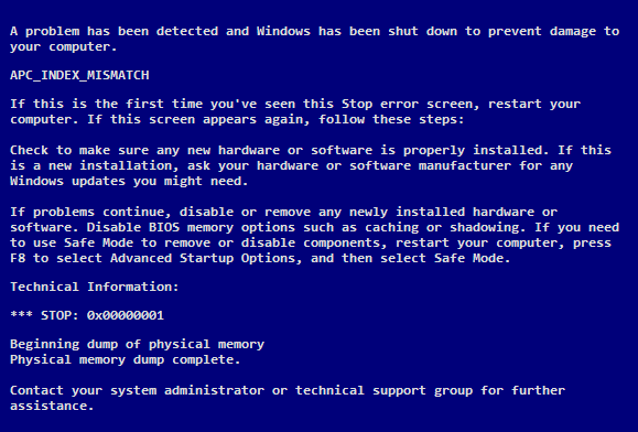 APC_INDEX_MISMATCH - BSoD - Cover -- SolvuSoft