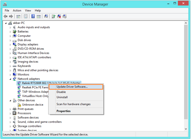 athwbx.sys - Device Manager - Network Adapters - 2 -- Windows Wally