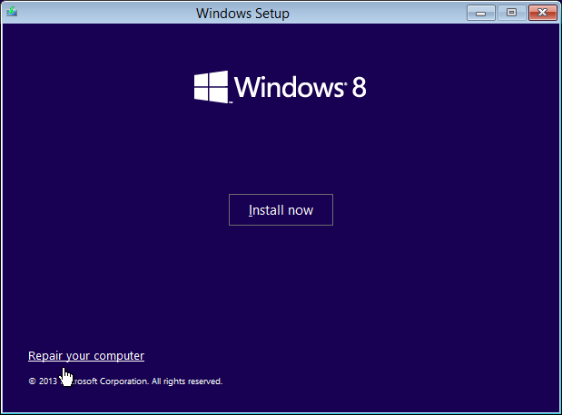 Windows 8.1 Reset - Repair your computer -- Windows Wally