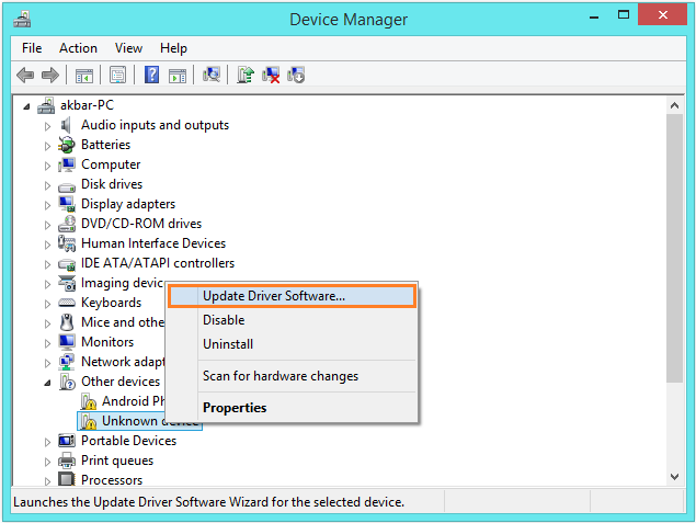 Windows 8.1 Audio - Device Manager - Update Driver Software... -- Windows Wally