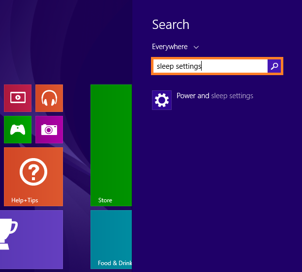 Windows 8 Sleep - Power and Sleep Settings - WindowsWally