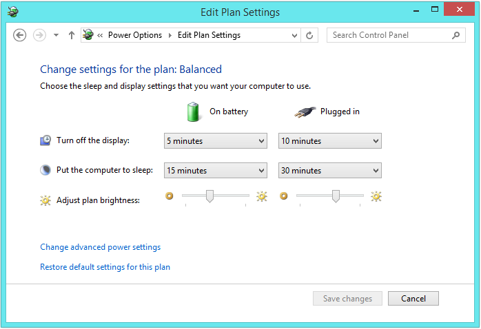 Windows 8 Sleep - Control Panel - Sleep 2 - WindowsWally