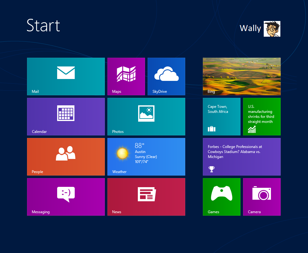 Install Windows 8 - 5 -  Metro Screen - WindowsWally