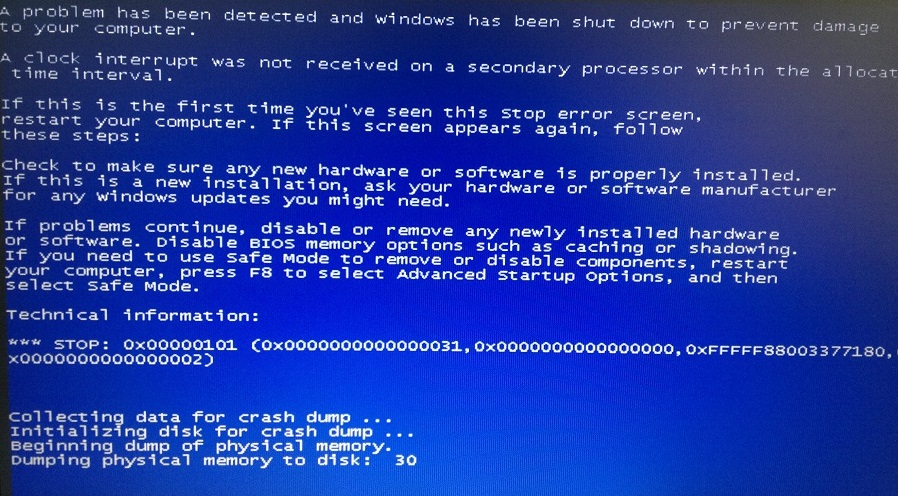 CLOCK_WATCHDOG_TIMEOUT - Cover - BSoD -- Windows Wally