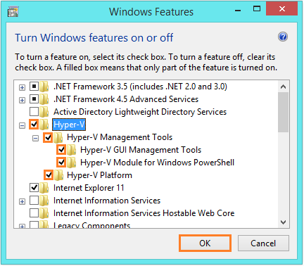 Windows 8.1 Hyper-V - Windows Features - WindowsWally
