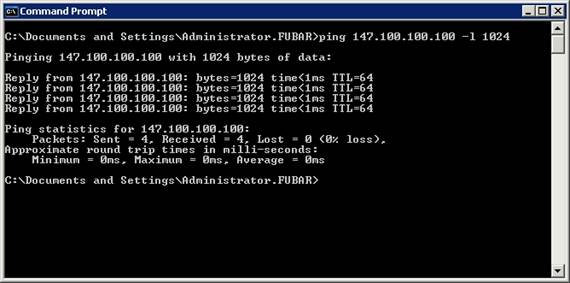 Appending -L command to the ping command